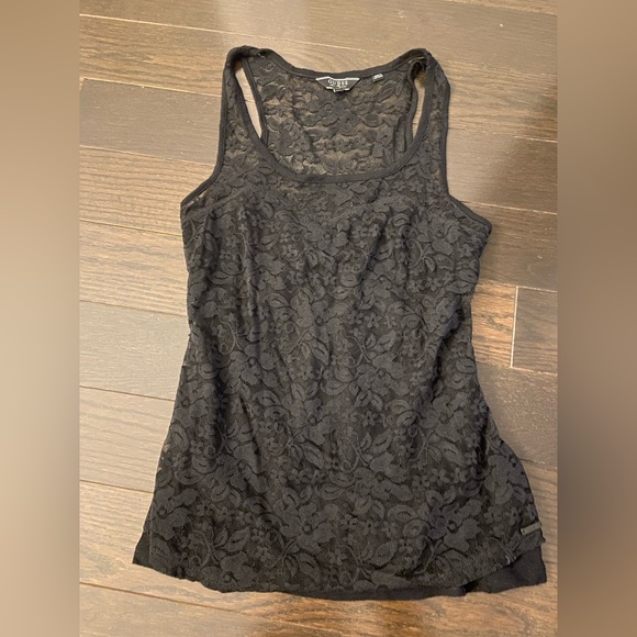 Black Lace Tank Top for Women - Picture 1 of 3